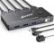 YOUTINGHDAV KVM Switch 2 PC 1 Monitor 8K@60Hz 4K @120Hz, USB 3.0 KVM Switch HDMI 2.1 HDCP 2.3 para 2 ordenadores comparten teclado ratón con cable remoto