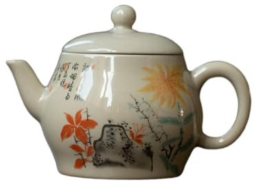 150Ml/5oz erba e legno di frassino teiera, ceramica cinese tè set - Jinshi