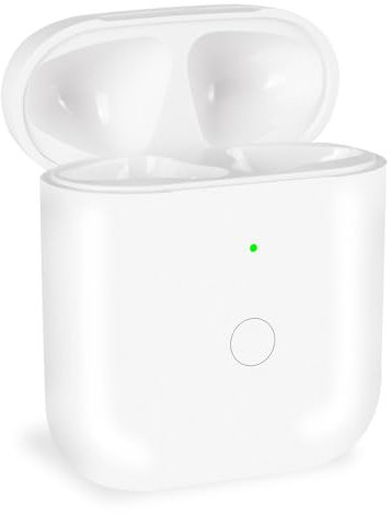 Wireless Charging Case Compatible with Air Pods 1st & 2nd Generation,Replacement Air Pods Charging Case with Bluetooth Pairing Sync Button,Case Only,No Earbuds