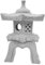ERINGOGO Mini Pagoda Lantern Statue Sandstone Garden Decor for Zen and Bonsai Landscapes Open Top for Light Bead for Outdoor Patios and Aquariums