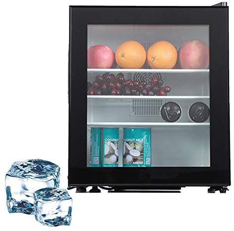 Compact Upright Freezer with Secure Door Lock, Ideal for Small Spaces Like Offices, Dorms, and Apartments