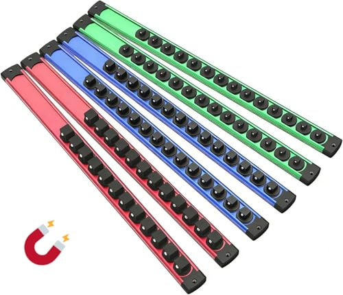 SOONHUA Magnetic Socket Organiser 6-Piece Set