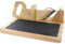 Totally Addict KD3212 Trancheuse à charcuterie et fromage manuelle avec Plateau Ardoise amovible La Sélection Brasserie Bois et inox Beige gris et noir H11,8 x 28,6 x 28,8 cm