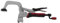 Milescraft 4006 Pince d'établi de 7,6 cm – Pince de maintien robuste avec coussinet en caoutchouc non marquant pour une utilisation avec des rails en T, des tables de serrage et des plaques de serrage