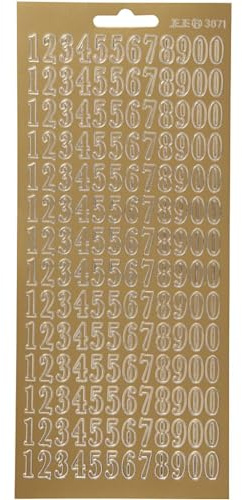 Creativ Aufkleber, goldfarben, Einheitsgröße, Gold