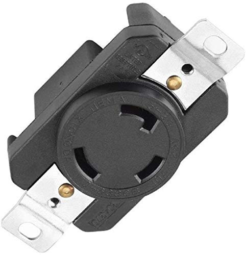 NEMA L5-30R Steckdose, 30 Amp Generator Steckdose, Industrie-Qualität, Erdung, 125 V Unterputzmontage, Verriegelungsbuchse für Generator, Industrie, Werkstatt