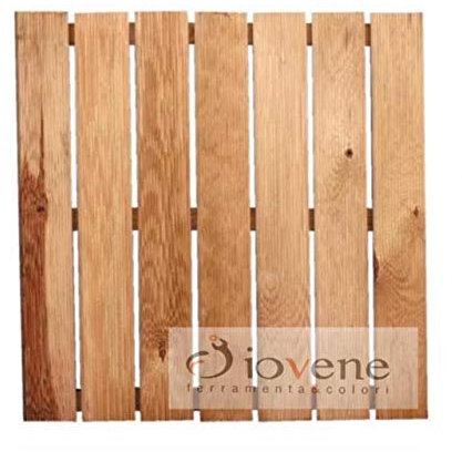 Plataforma de pino impregnada de 50 x 50 cm 1 pieza exterior baldosa jardín