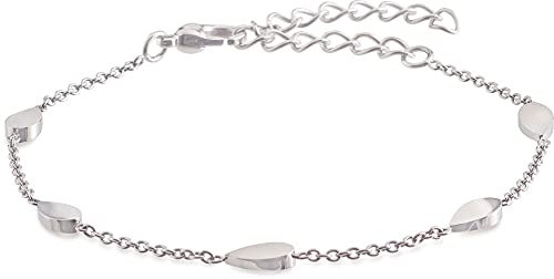 Boccia Damen Armband aus Titan in der Farbe Silber, 21cm, antiallergen, 03024-01