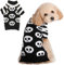 ABRRLO Halloween Hund Pullover Dog Sweater Schädel Streifen Hundepullover warme weiche Haustier Kostüm Hunde Strickpullover Winter