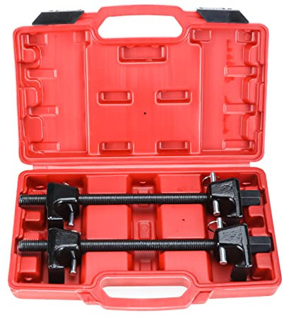 BOOMSTART 2Pcs Coil Spring Compressor Macpherson Strut Clamps Suspension of Car Truck Garage Tool Automotive Tool (Red)