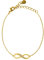 VIASOUL® Armband Infinity I Unendlichkeitszeichen Kette für Damen I Mit 585er Gold überzogen I Die Original Unendlichkeit Armkette (Gold)