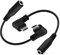 GINTOOYUN 2 cavi da micro USB a 3,5 mm, mini 5 pin USB maschio a 4 poli da 3,5 mm femmina AUX per auricolari, microfono a clip attivo, microfono ecc