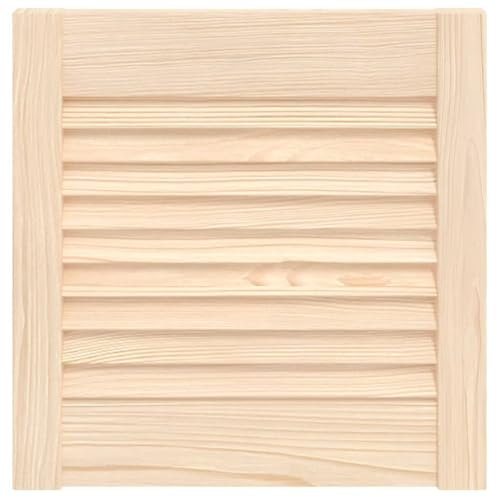 vidaXL Porte d'Armoire à Persiennes, Porte de Placard à Chaussures, Panneau de Radiateur, Décoration d'Intérieur, Bois de Pin Massif