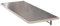 F-XW Wandklapptisch Outdoor Wetterfest Klapptisch Klein Wandtisch Küchentisch Schreibtisch Kindertisch Wand Klapptisch Balkon (Color : Silver, Size : L50xW30cm/19.7x11.8in)