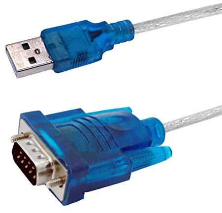 Digital Square- Cable Adaptador USB a Puerto Serie RS232 DB9 9 Pin, 1.5m USB a Puerto COM para Telescopio, Impresora, Decodificador, PLC, Máquina CNC, Windows, Mac OS