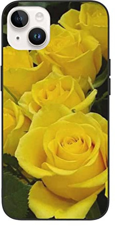 BEULSI Yellow Roses Phone Case For Iphone 14, Shockproof Phone Case Designed For Iphone 14 (For Iphone 14/14 Plus)