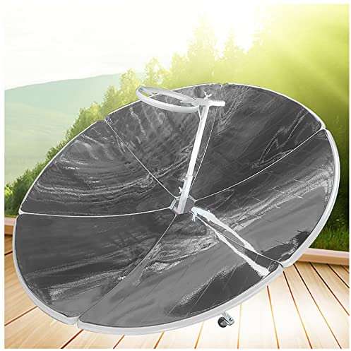 Cuisinière Solaire Four Parabolique, Cuisinière Solaire Pliable, Portable 1,56 m Diamètre Camping Cuisinière Solaire Extérieure pour Chauffage Solaire, Concentrateur Solaire DIY