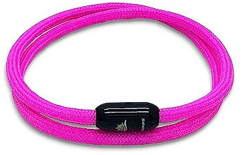 arana's - Pulsera nautica mujer - Pulsera para hombre de cuerda nylon hecha a mano - Cierre magnetico - Pulsera paracord - Pulsera surfista - Pulseras verano - Brazalete unisex (16cm, Fucsia)