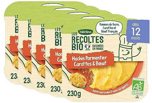 Bledina Les Récoltes Bio Hachis Parmentier Carottes et Bœuf