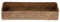 Tolida - Cesta de almacenamiento de Jacinto de agua tejida - Junco de mar natural - Mimbre para cuarto de baño - Depósito de agua de tocador 42 x 14 x 7 cm