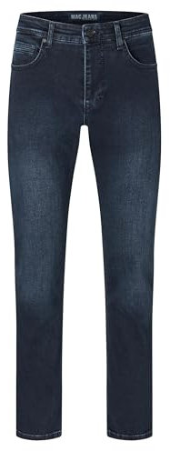 MAC Jeans Herren Arne Straight Jeans, H796 deep Blue Used