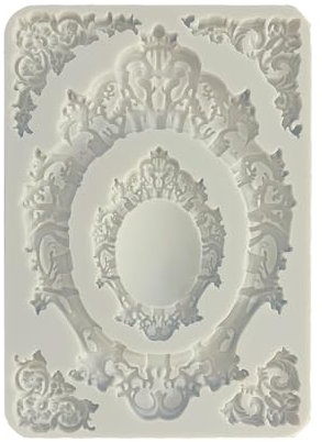 Stamperia - Silicon Mould A5 for Scrapbooks, Bullet Journals and More, Non-Stick, Suitable for Air-Dry Clay, Resin and More, Perfect for Crafts and Gifting (Sir Vagabond in Fantasy World Frames)