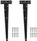 WELLOCKS Schwarz T-Scharnier | Metall T-Scharniere mit 7 Schrauben | Wetterbeständig Robust T-Bänder Scharniere | für Fenster Gartentor Schuppentore Türen Scheunentore (TH30BK02) | 300mm | 2 Stück
