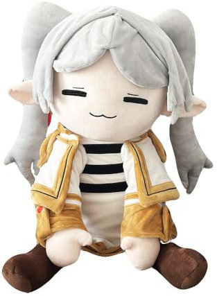 Lzrong Frieren Plüsch Figur Frieren: Beyond Journey's End Kuscheltier Cartoon Plush Sofa Dekoration Geburtstagsgeschenke 75cm
