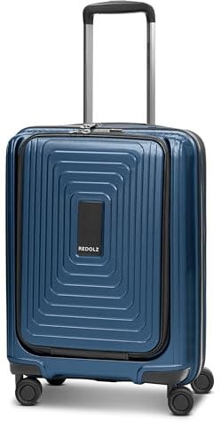 REDOLZ Handgepäck mit Laptopfach | Ultra-Leichter Koffer 40 x 23 x 55 cm & Frontöffnung | von 45 auf 55 Liter erweiterbar | nur 3,2 kg (Essentials 14)
