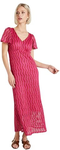 Grain de Malice - Robe Longue habillée Femme - Rose Fushia - Taille 36