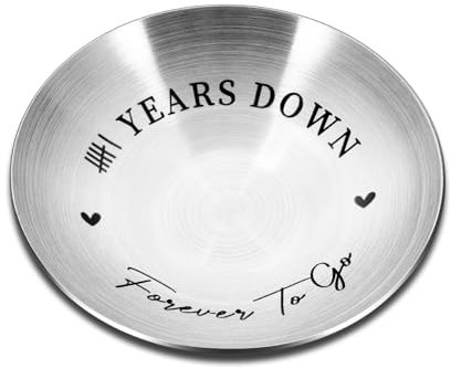 6th Anniversary Iron Gifts for Him Her - Ring Holder 6 Years Anniversary for Husband Wife Anniversary Wedding Gifts for Women Men Couple Gifts, Christmas Valentines Birthday Gifts for Wife