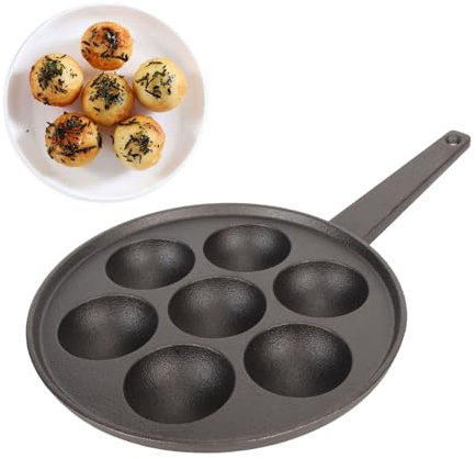 Beufee Takoyaki-Maker, Takoyaki-Platte, Aluminium-Takoyaki-Pfanne, antihaftbeschichtete Grillpfanne, Platte, Takoyaki-Grillpfanne für die Herstellung von Takoyaki und runden Pfannkuchen