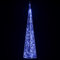 Tidyard LED Pyramide Lichterkegel, Weihnachten Dekoration, Beleuchtung für Weihnachten Innen Außen, Blau 120 cm