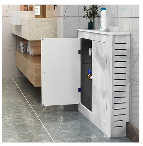 Radiator Cover Modern Design Cabinet, Vertical Slats Radiator Cabinets for Office Hallway Living Room Bedroom(H 32/81.3cm,L 42/106.7cm)