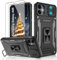 Jshru for Samsung A05 Case with Screen Protector | Camera Protective Cover | Ring Stand,ao5 Phone Case for Men and Women | Shockproof Bumper Phone Cover for Samsung Galaxy A05,Black
