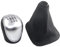 Schalthebel Abdeckung Für Hyundai Für Ix35 2009-2015 Manueller Schaltknauf Ledermanschette Kofferraumabdeckung Hebel Schaltknauf(Pair silver)