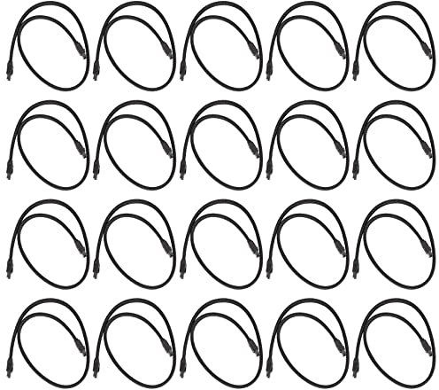 rieder 20X 50cm 3.0 III Sata3 7Pin Cable de Datos Cables Ssd 6Gb/S Cable de Datos de Disco Duro HDD con de Nylon Versión Superior (Negro)