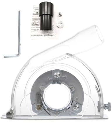 Aspirateur de Poussière, Capot de protection anti-poussière transparent for meuleuse d'angle et lames de 3/4/5