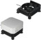 Base a prueba de polvo impresa en 3D con ventilador de refrigeración para Mac Mini M4/M4 Pro 2024, soporte antideslizante, accesorios de bricolaje, ventilador de radiador alimentado por USB (negro)