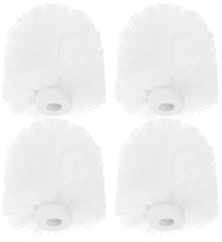 SHERCHPRY 4 Pièces Têtes De Rechange pour Brosse De Toilette Recharge De Brosse De Toilette À Poils Denses Faciles À Installer Et À Démonter pour Outils De Nettoyage De Salle De Bain Et Entretien WC