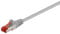 Goobay 92739 Cavo CAT 6 Cavo di rete Lan per Gigabit Ethernet S-FTP Cavo patch a doppia schermatura con spina RJ45, 10 m, grigio