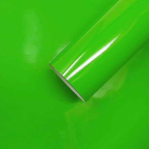 Foglio Pellicola Adesiva per Car Wrapping, Verde Kawasaki, 35 x 50 cm