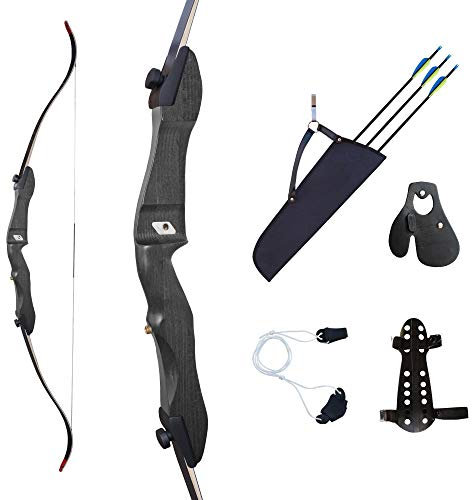 Bogenset Einsteigerset Recurvebogen Ragim Matrix 70 mit Zubehör und Carbonpfeilen 26 lbs