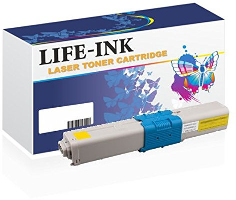 LIFE-INK Toner kompatibel mit Oki 46508709, 46508713 für Oki C332, C332DN, MC363, MC363DN, MC363N | C 332, C 332DN, MC 363, MC 363DN, MC 363NDrucker mit 3.000 Seiten gelb