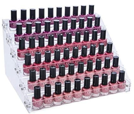 Benbilry Nagellack Organizer - Ständer, Display, Regal, Aufbewahrung Aus Acryl (6 Schichten)