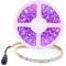 Arote UV LED Strip Schwarzlicht Streifen Band Leiste SMD 3528 UV Licht Lichterkette Lichtleiste lila, Deko Party, 5M IP20 nicht wasserdicht, 12V DC