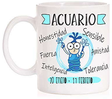 Tazas Horóscopo. ACUARIO. Tazas con todos los signos del zodiaco ideal para regalo. ARIES. PISCIS. ACUARIO. SAGITARIO. CAPRICORNIO, CANCER. LEO. ESCORPIO. TAURO. LIBRA. GEMINIS. VIRGO. (ACUARIO)
