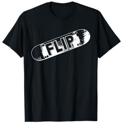 Flip Cool Skateboard-Skater-Design T-Shirt