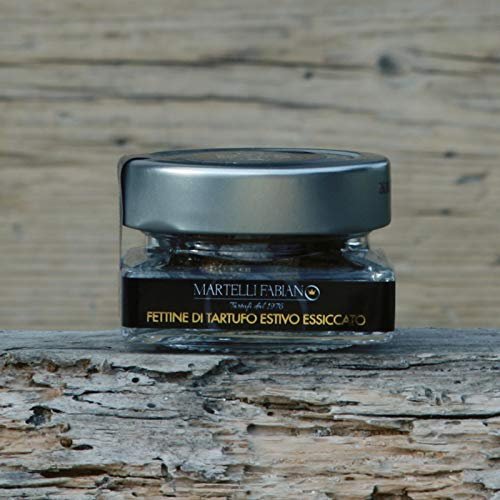 Fettine di Tartufo Nero Estivo Scorzone Essiccato 5g (Tuber Aestivum Vitt.) - Martelli Fabiano Tartufi
