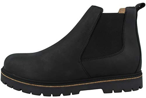 Birkenstock Uomo Stivali di Pelle Stalon, Nero